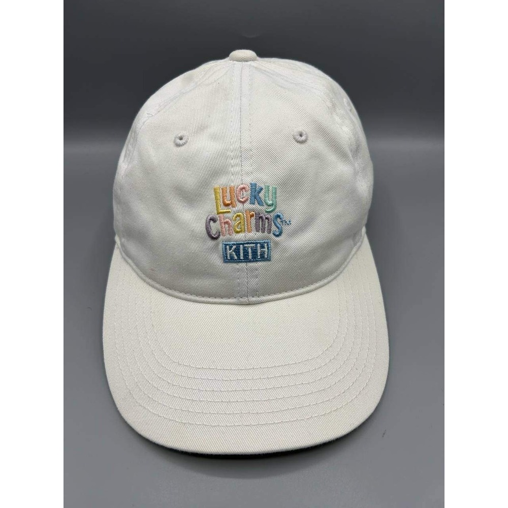 Lucky Charms Hat Men White Embroidered Kith Strap Back Cap Cotton‎